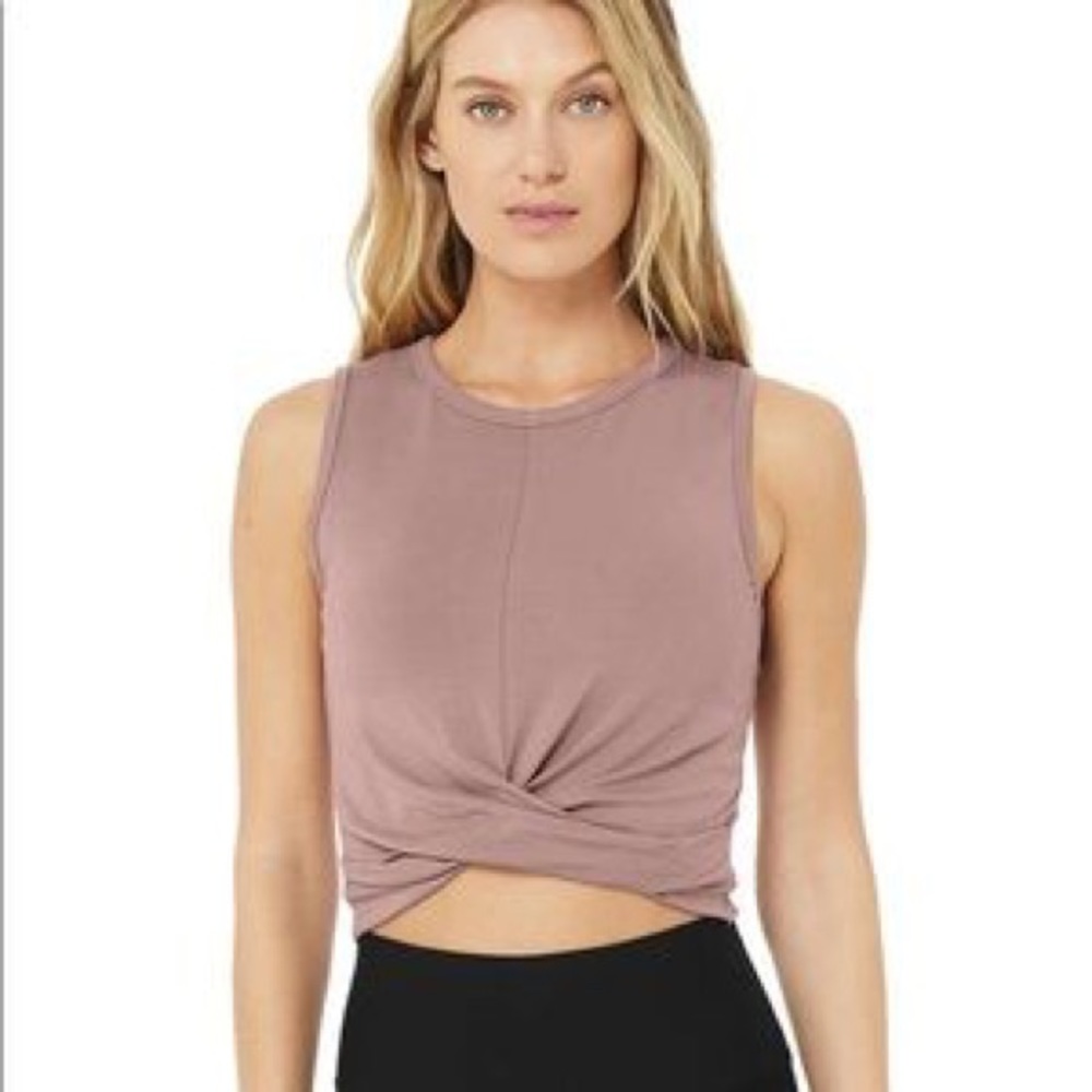 2 for 1! Alo Yoga Cover Tanks in Lavender & Mauve, XS